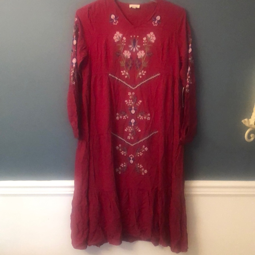 New Orange Creek women’s embroidered dress Large